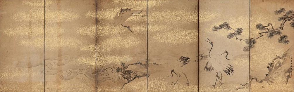 松鶴図屏風 | 大阪くらしの今昔館