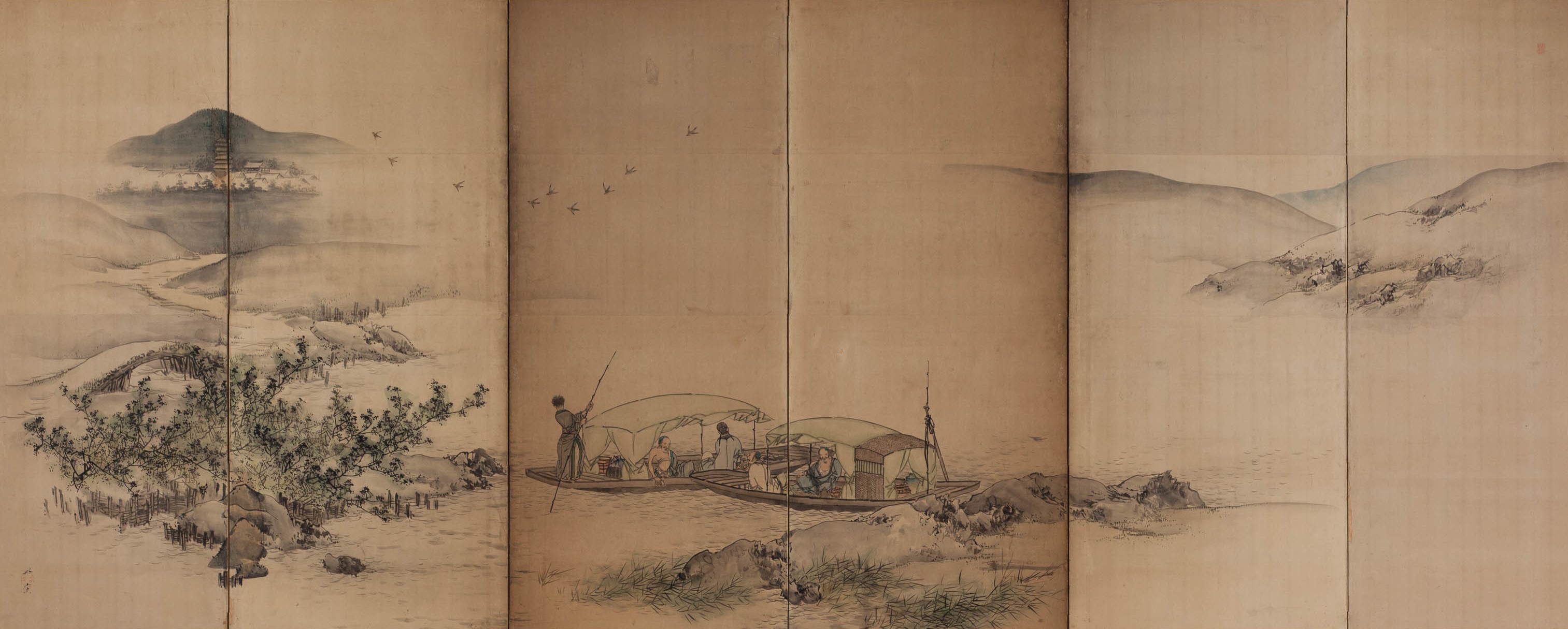 山水図屏風 | 大阪くらしの今昔館